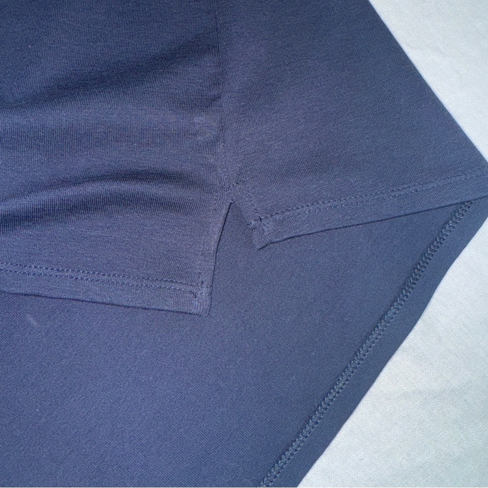 J. Jill Classic Blue Tank Top Small 100% Pima cotton rounded v-neck basic #cc - Picture 9 of 9